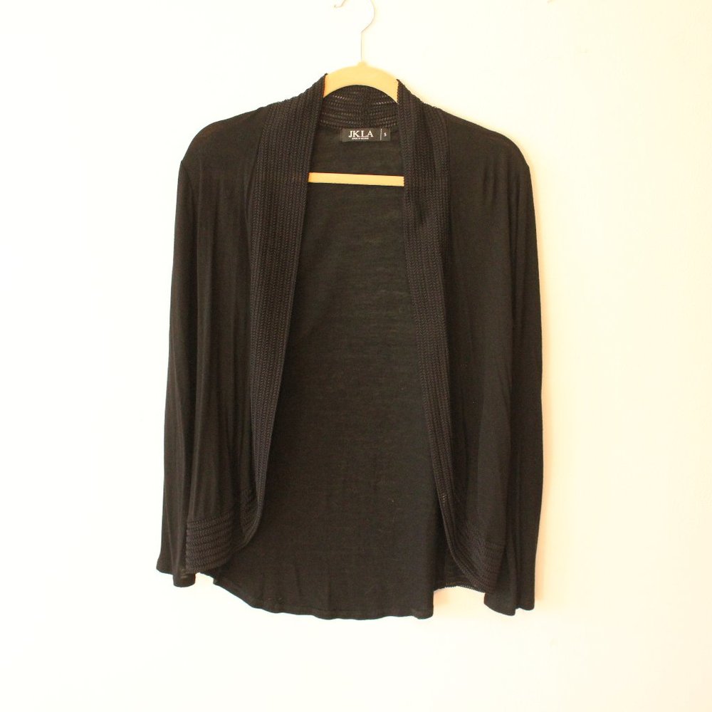 Black Open Cardigan - Size Small JKLA - Cute Design